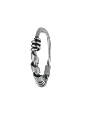 Designer Nose Ring in 92.5 Sterling Oxidized Silver