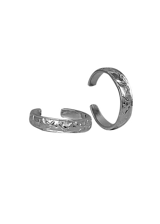 Chic Silver Toe Rings in 925 Sterling Silver