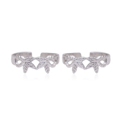 Fashionable pair of Toe Rings Bichiya in 925 Silver