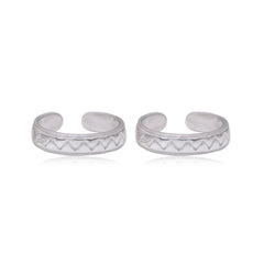 Beautiful pair of Toe Rings Bichiya in 92.5 Silver