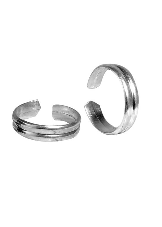Pair of Classy Toe Rings Bichiya pure 925 Sterling Silver