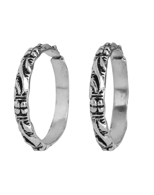 Pair of Silver Oxidized light weighted 925 Silver Toe Rings