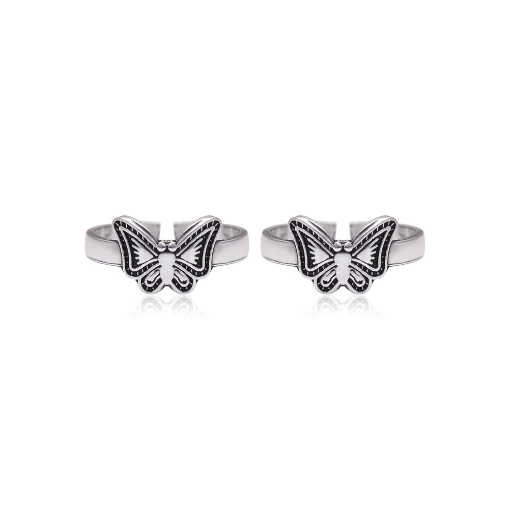 Good looking pair of Toe Rings Bichiya in 92.5 Silver - Toe Rings