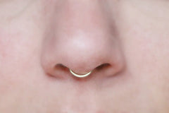 Unisex 92.5 Sterling Silver Clip On Nose Ring