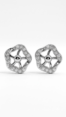 925 Sterling Silver Trendy and Stylish Cubic Zircon Stud Earrings
