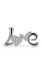 925 Sterling Silver Heart-Shaped Cubic Zirconia Studs Earrings