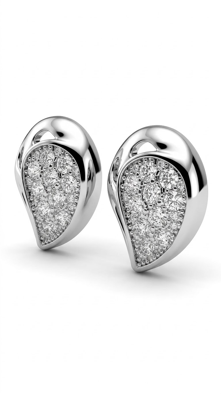 925 Sterling Silver Cute and Trendy Cz Studs
