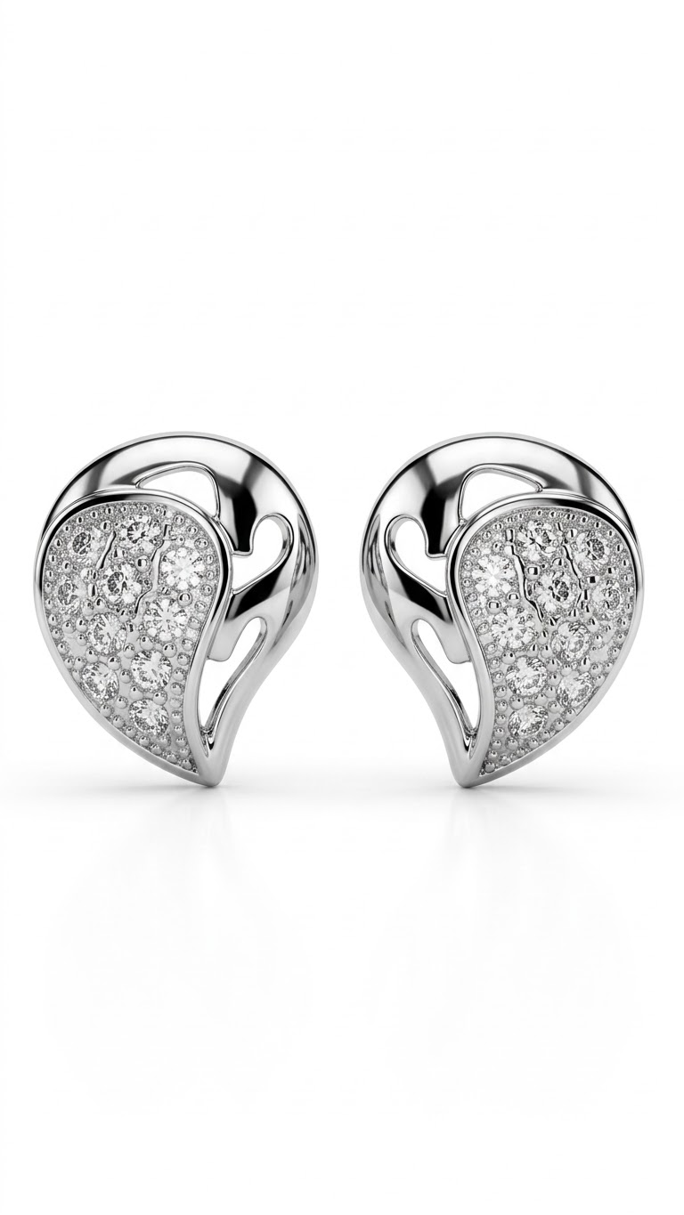 925 Sterling Silver Cz Studs for Girls in Pure