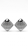 925 Sterling Silver Square Cz Studs