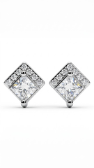 925 Sterling Silver Cute and Small Cz Studs