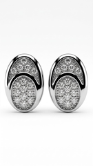 925 Sterling Silver Chic Pair of Cubic Zircon Stud Earrings