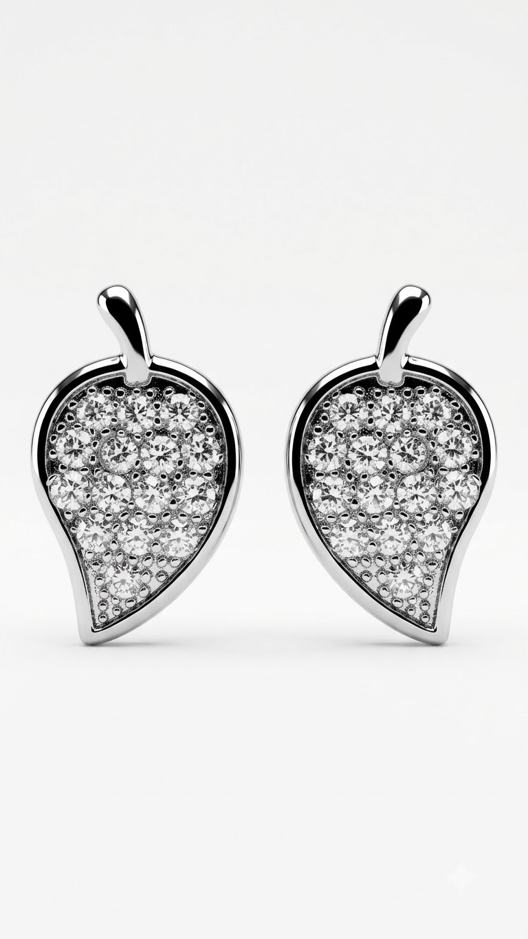 925 Sterling Silver Pair of Beautiful And Small Cubic Zircon Studs