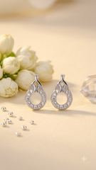 925 Sterling Silver Cute pair of Cubic Zircon Studs