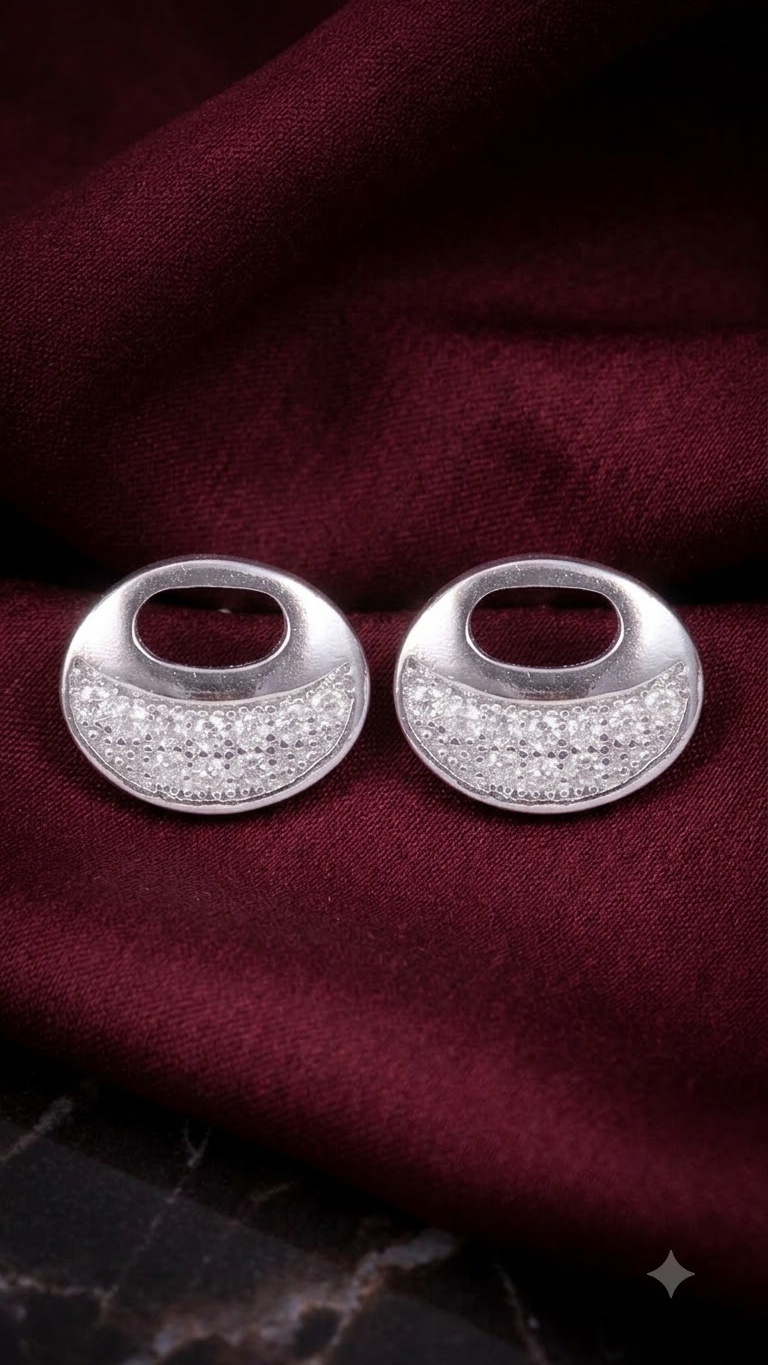 925 Sterling Silver Trendy Cz Studs