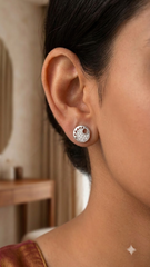 925 Sterling Silver Cute and Trendy Pair of Cubic Zircon Stud Earrings