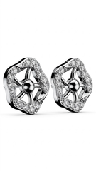925 Sterling Silver Trendy and Stylish Cubic Zircon Stud Earrings
