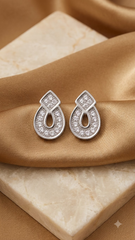 925 Sterling Silver Good Looking pair of Cubic Zircon Studs