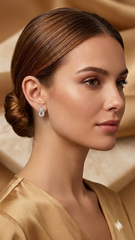 925 Sterling Silver Good Looking pair of Cubic Zircon Studs