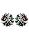 92.5 Silver and Unisexual Meena Work light weighted Studs
