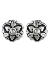 92.5 Silver and Unisexual Meena Work light weighted Studs - Studs