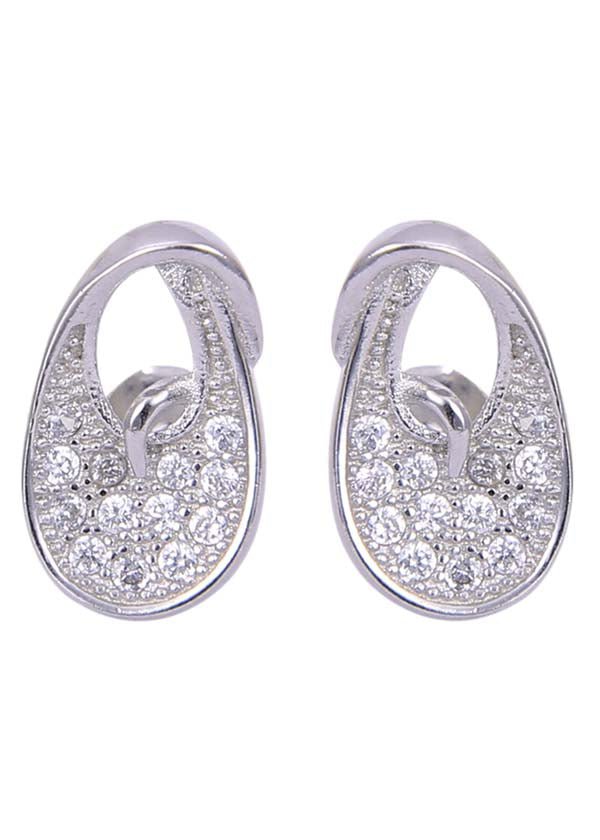 925 Sterling Silver beautiful pair of Cubic Zircon Studs - Studs