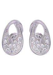 925 Sterling Silver beautiful pair of Cubic Zircon Studs - Studs