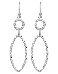 925 Sterling Silver Designer Handmade Dangler Hanging Earrings - Danglers