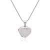92.5 Sterling Silver Designer Heart Photo Locket Pendant
