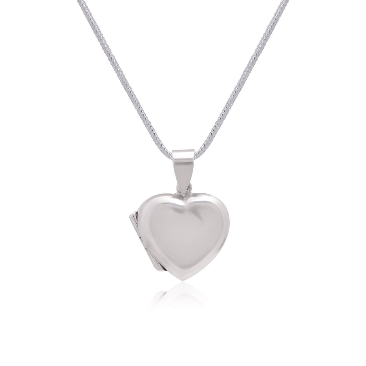 92.5 Sterling Silver Designer Heart Photo Locket Pendant - Pendants