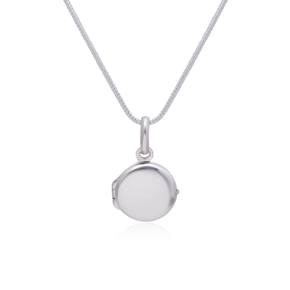 92.5 Sterling Silver Designer Round Photo Locket Pendant - Pendants