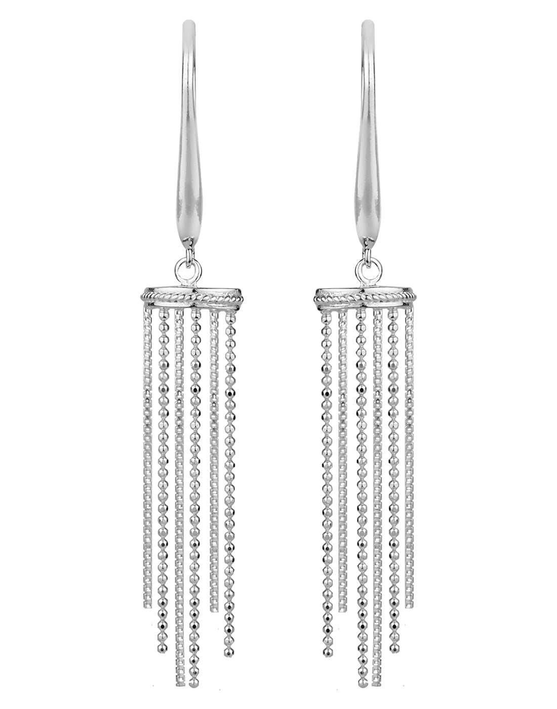 925 Sterling Silver Fashionable Handmade Dangler Hanging Earrings - Danglers