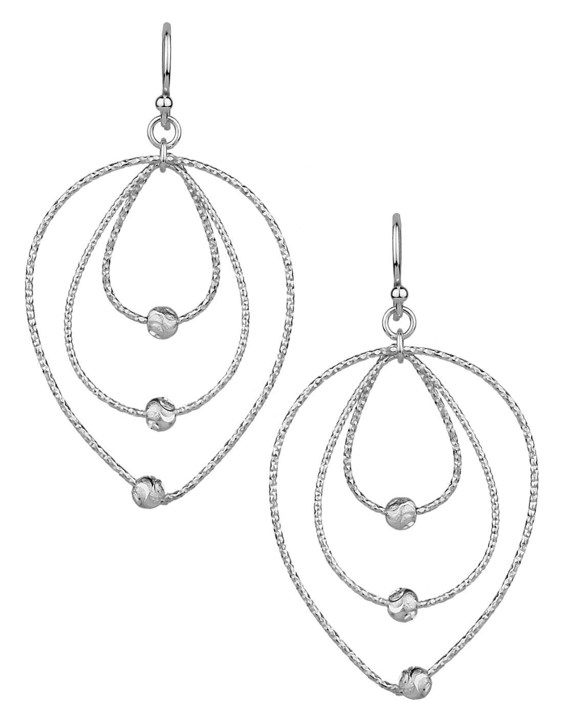 925 Sterling Silver Fashionable Handmade Dangler Hanging Earrings - Danglers