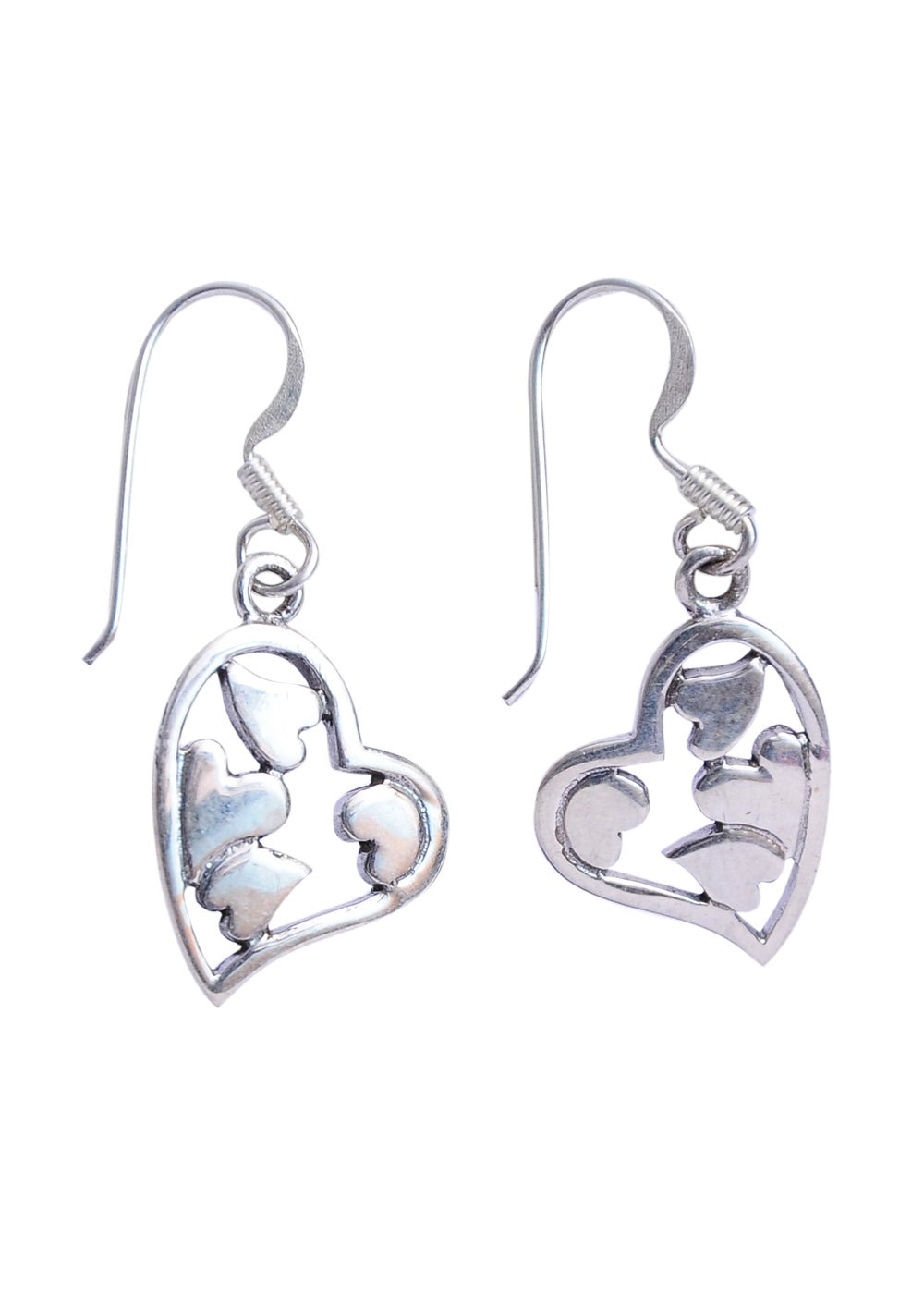 925 Sterling Silver Handmade Dangler Hanging Earrings - Danglers