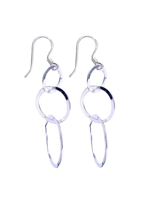 925 Sterling Silver Handmade Dangler Hanging Earrings - Danglers