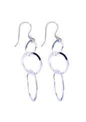925 Sterling Silver Handmade Dangler Hanging Earrings - Danglers