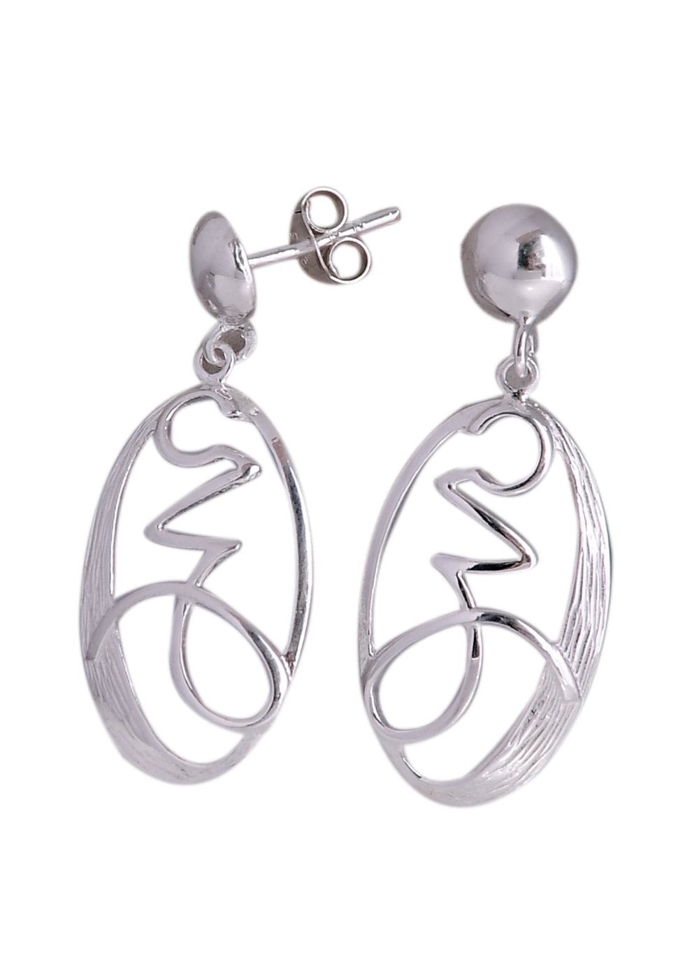 925 Sterling Silver Handmade Dangler Hanging Earrings - Danglers