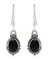 925 Sterling Silver Handmade Dangler Hanging Earrings with Amethyst Precious Stone