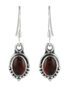925 Sterling Silver Handmade Dangler Hanging Earrings with Precious Stone