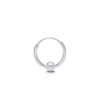 92.5 Sterling Silver Nose Rings 6 mm Hoops Bali