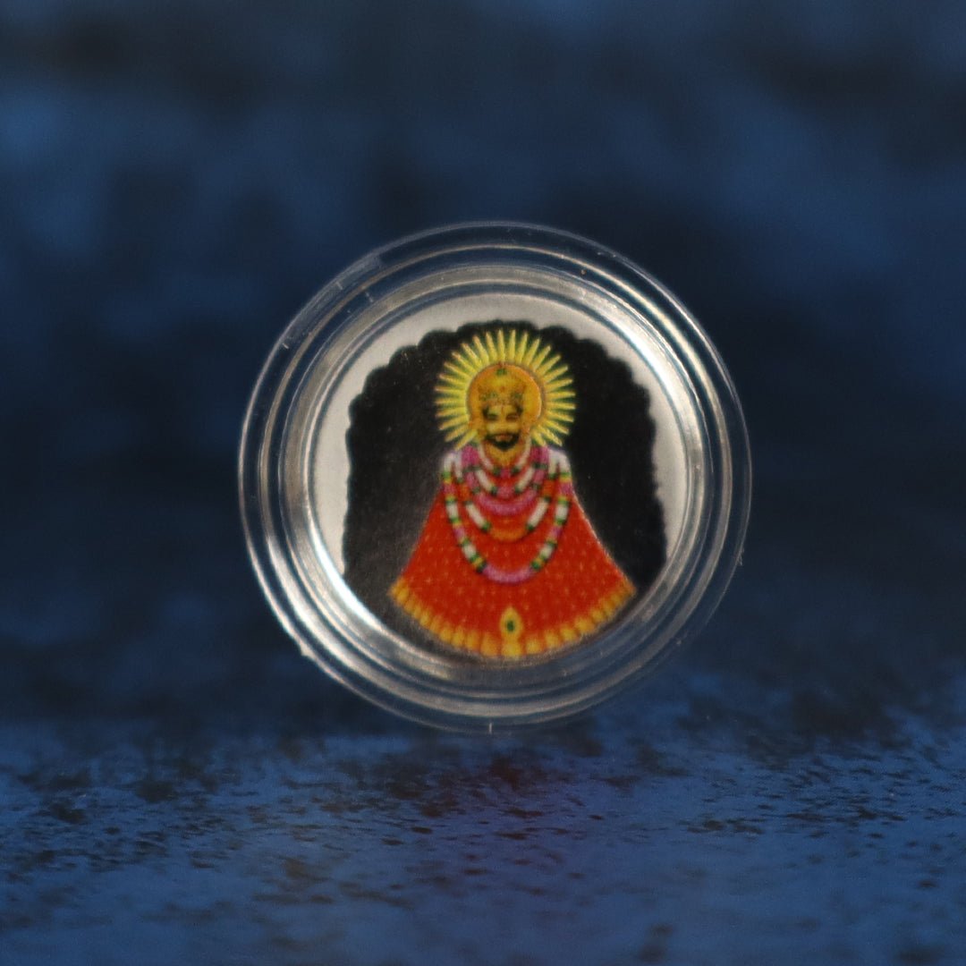 999 pure Silver 1 gm colorful UV print Khatu Shyam Ji Coin - Coins and Bar