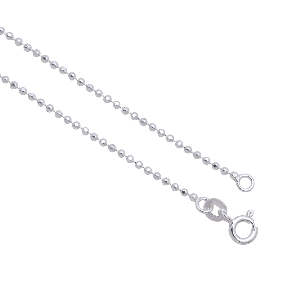 Bead Anklets in 92.5 Sterling Silver