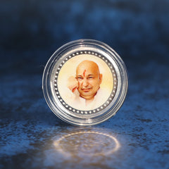 999 pure Silver 1 gm colorful UV print Guru Ji Coin