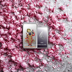 999 pure Silver 5 gm colorful UV print Nathdwara Shrinath ji Bar
