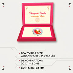999 pure Silver 2 gm colorful UV print Rakhi RakshaBandhan Coin