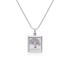 92.5 Sterling Silver Rectangle Designer Photo Locket Pendant