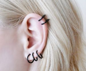 925 Sterling Silver Cute and Little Pair of Black Enamel Hoop Earrings