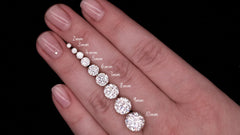 18k Gold Plated 925 Sterling Silver pair of Round 10mm Single Stone White CZ Unisex Stud Earrings