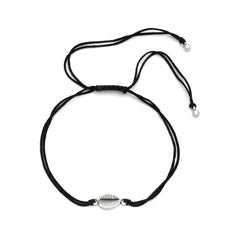 Trendy Shankh Shell Anklet with Adjustable Black Thread