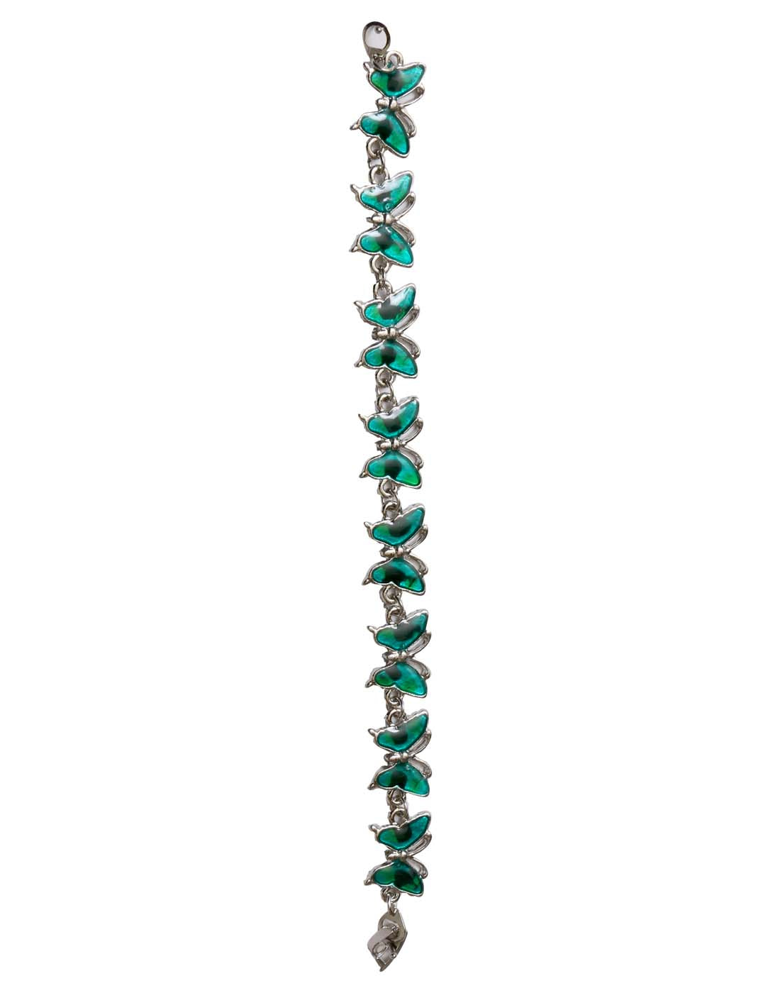 Handmade Butterfly Bracelet in Silver Alloy