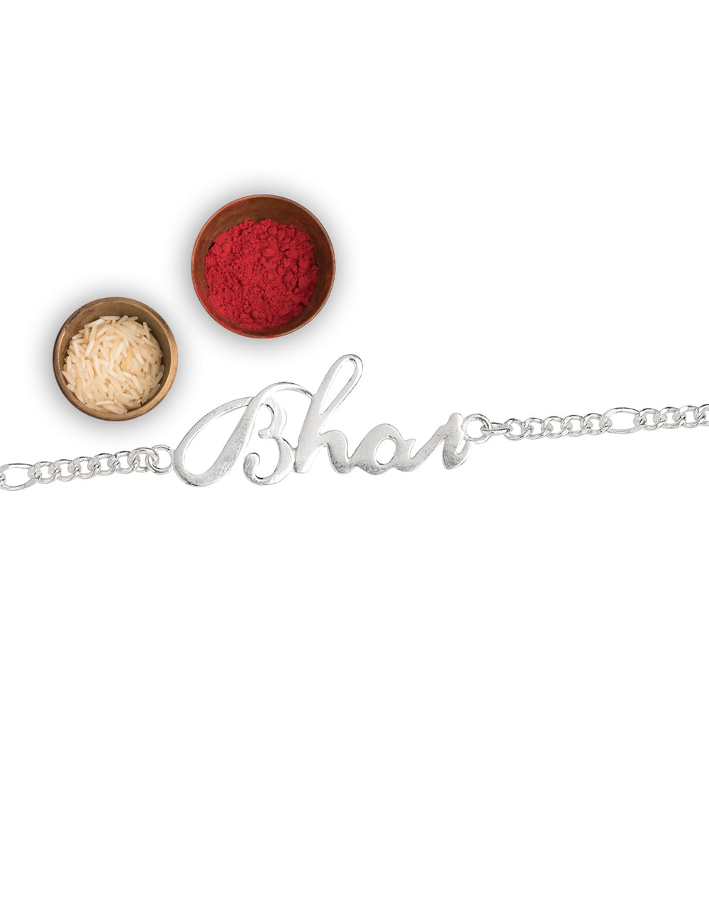 Handmade Bhai Engraved Bracelet